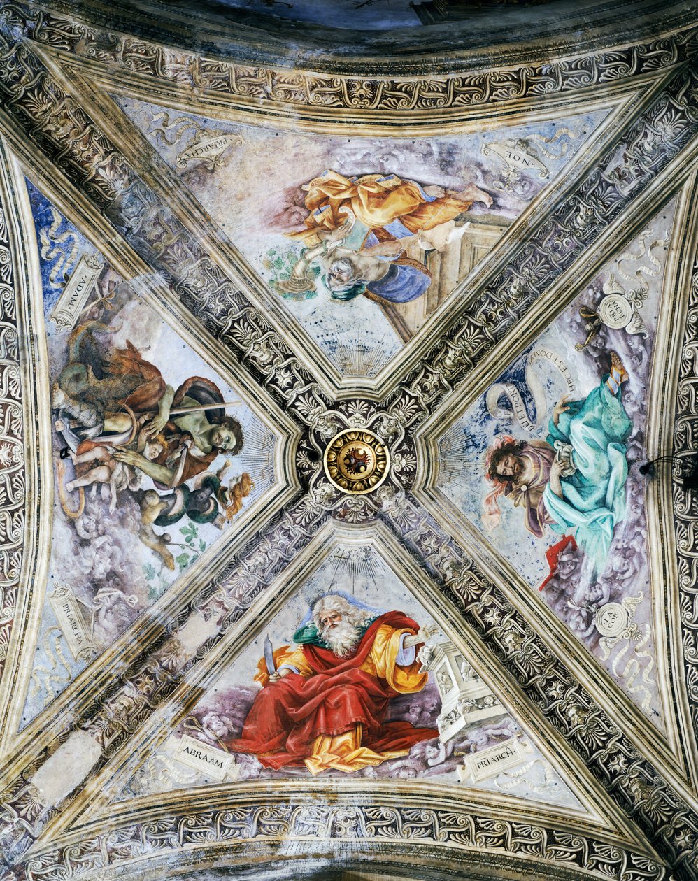 Affreschi di Filippino Lippi sulla cupola, Cappella Strozzi, Chiesa di Santa Maria Novella, Firenze, Italia da Filippino Lippi