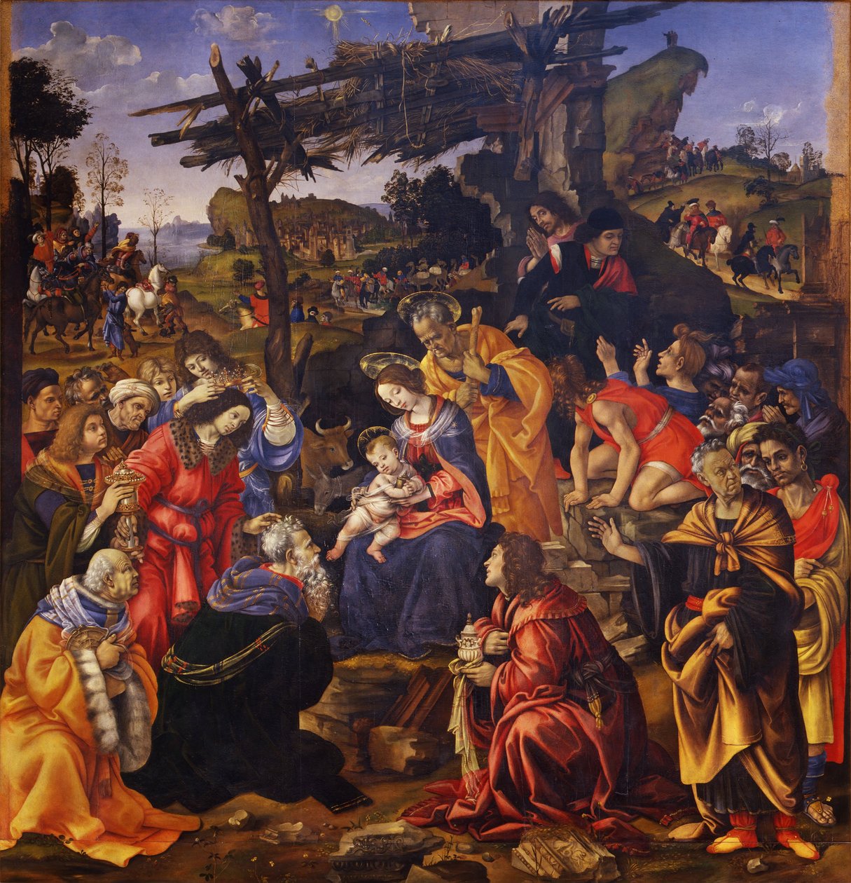 Italian: Adorazione dei Magi Adoration of the Magi da Filippino Lippi