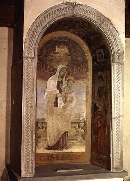 Madonna col Bambino e Santi, (dettaglio) dal tabernacolo del Canto al Mercantale, 1498 da Filippino Lippi