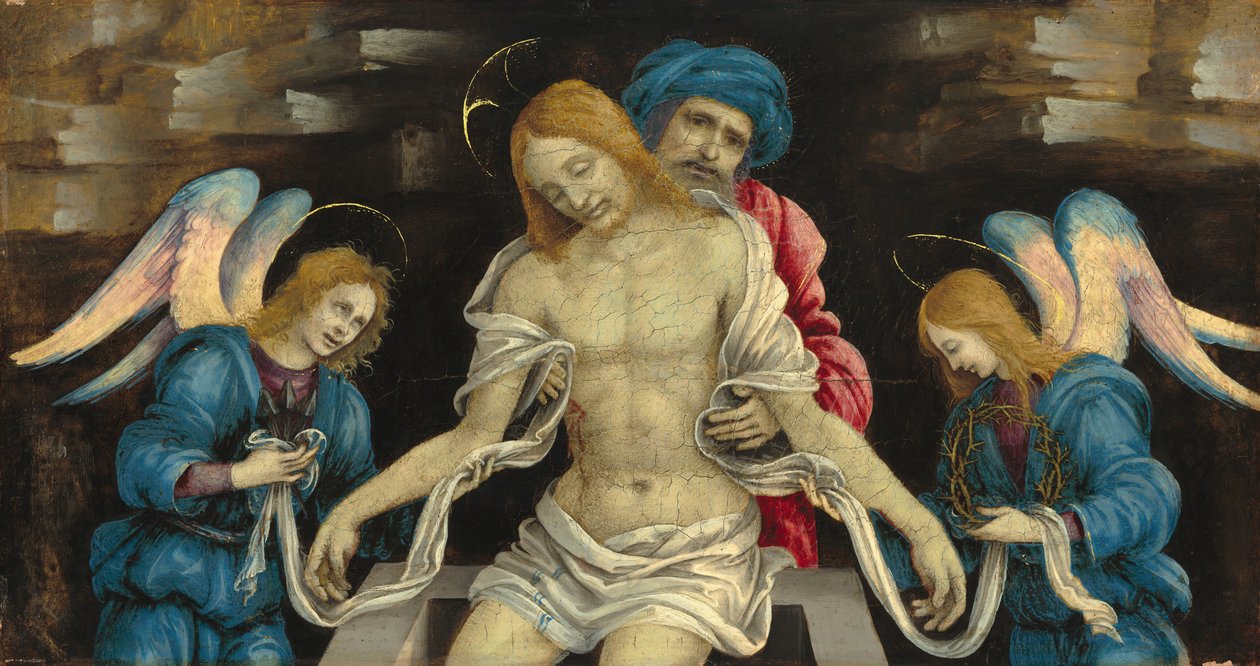 Pietà (Il Cristo Morto Pianto da Nicodemo e Due Angeli) da Filippino Lippi