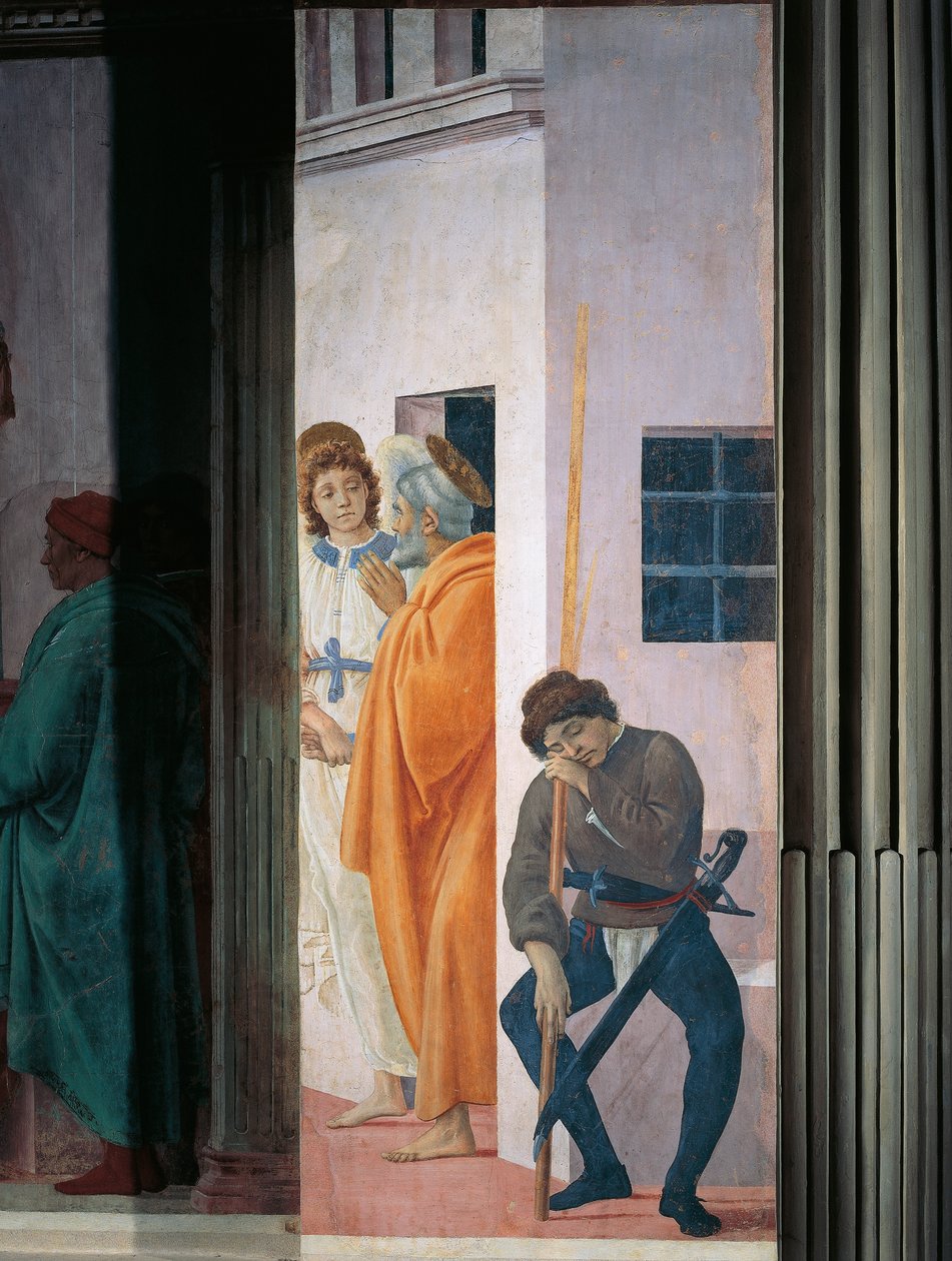 San Pietro liberato dal carcere, di Filippino Lippi, affresco da Filippino Lippi