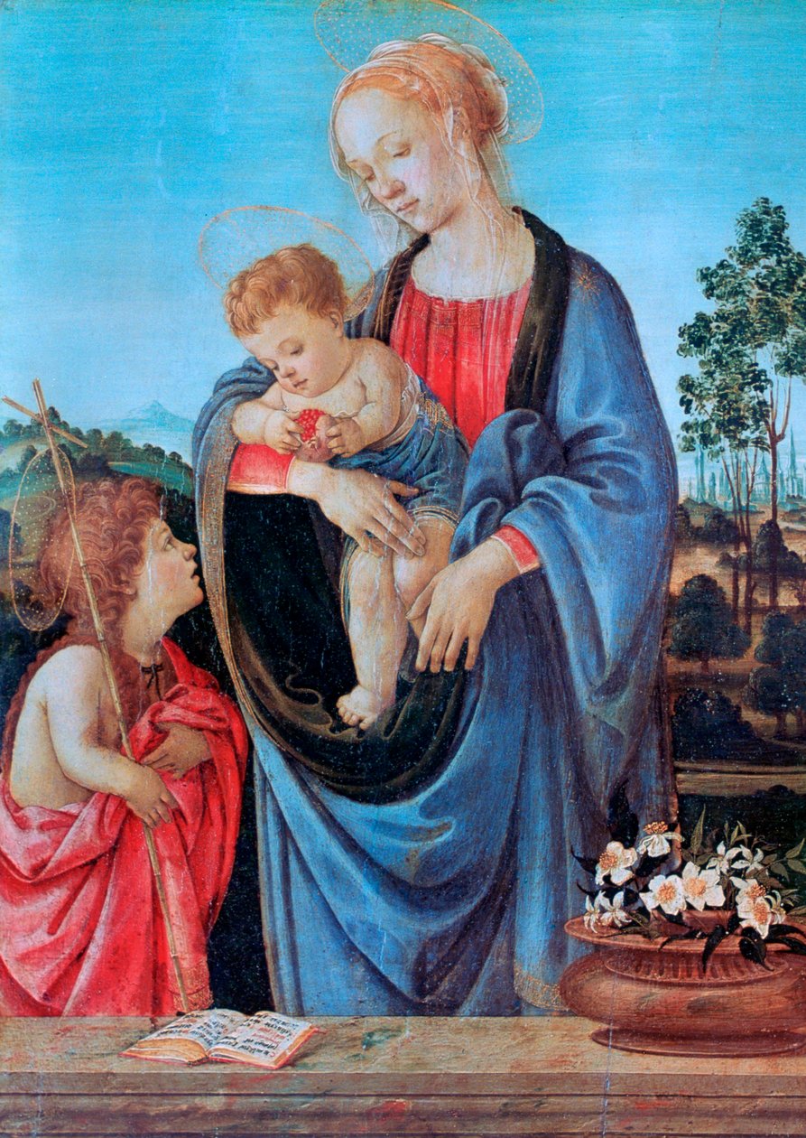La Vergine e il Bambino con San Giovanni, 1480 da Filippino Lippi
