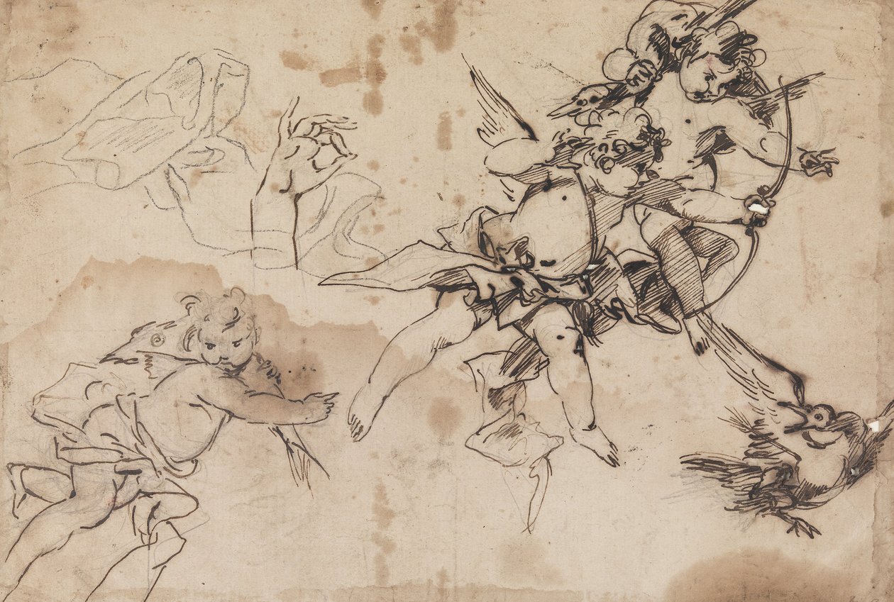 Tre putti da Filippo Falciatore