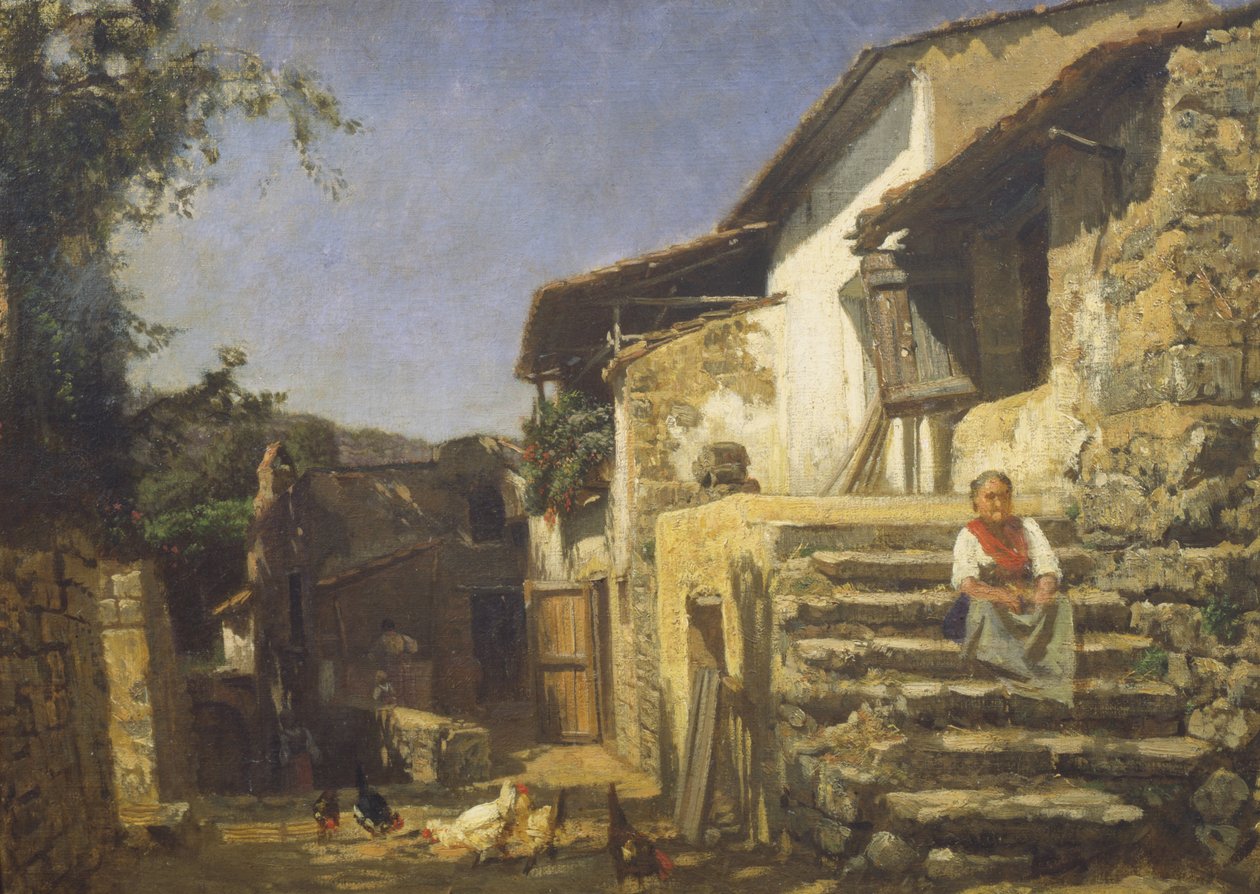 Cascina a Sorrento da Filippo Palizzi