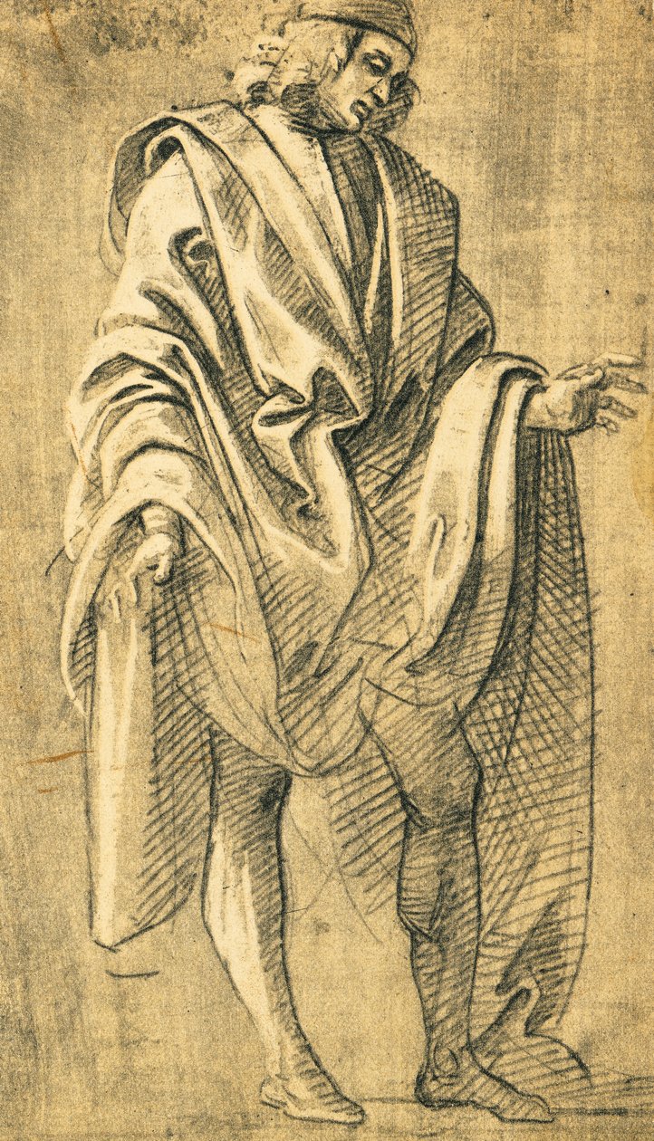 Studio di figura maschile umana da Filippo Lippi