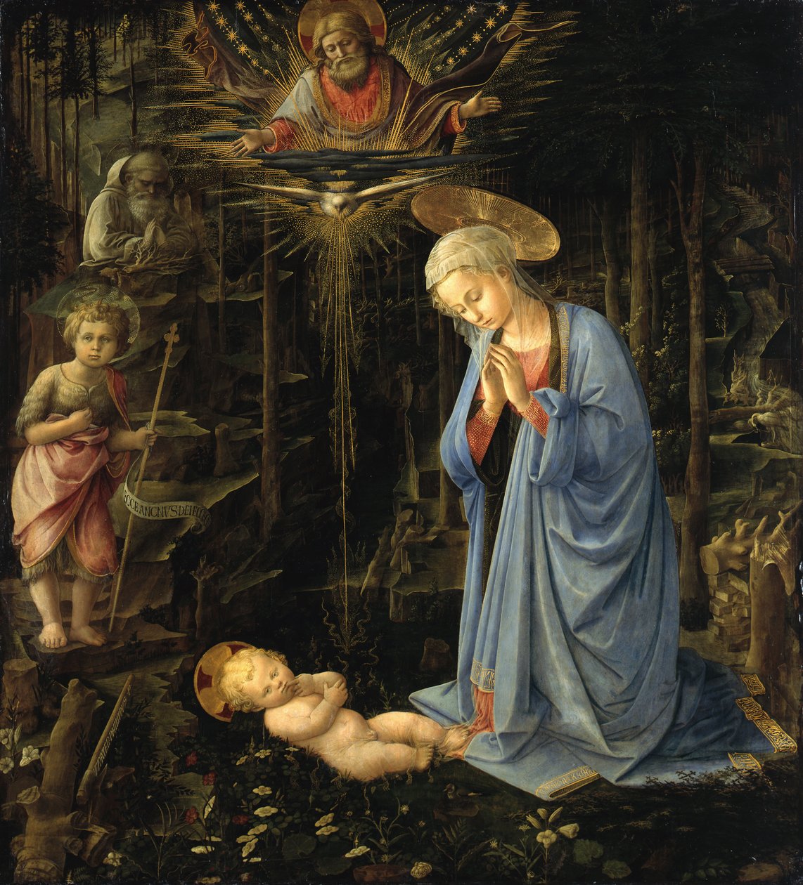 La Vergine che adora il Bambino / L