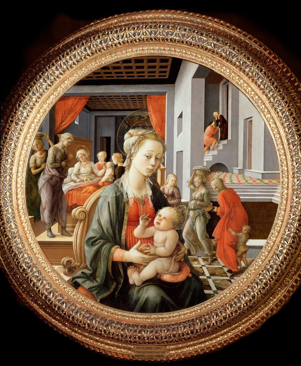 Vergine con Bambino e Scene della Vita di Sant