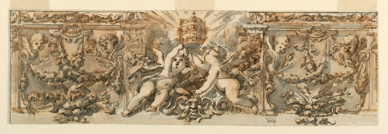 Disegno, decorazione di un fregio, 1770 ca. da Filippo Marchionni
