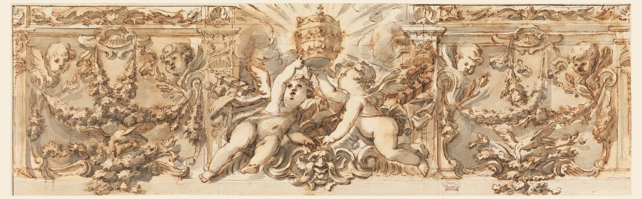 Disegno, decorazione di un fregio, 1770 ca. da Filippo Marchionni