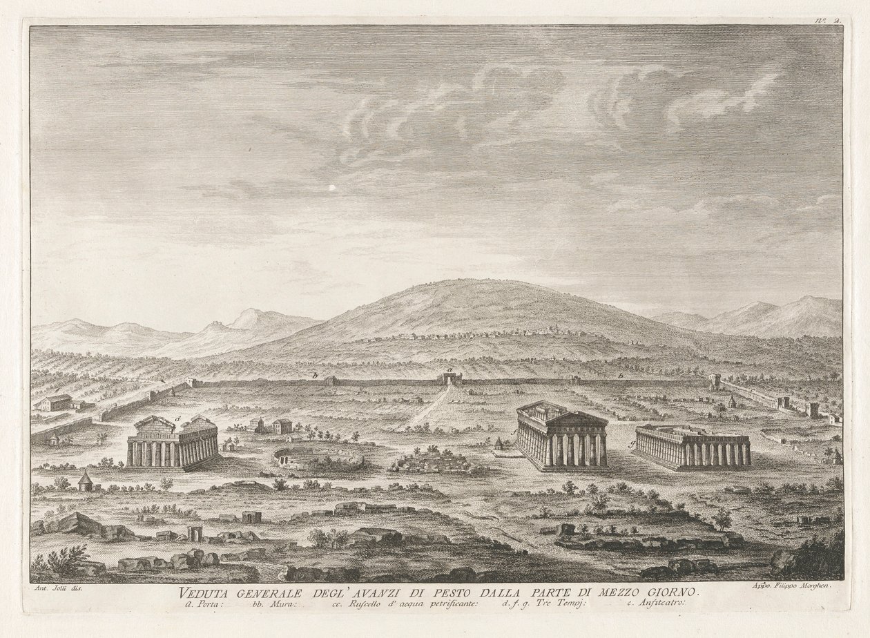 Veduta generale degli da Filippo Morghen