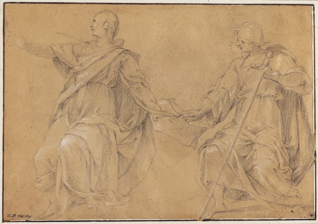 San Giacomo il Maggiore (?) e San Giovanni Evangelista da Filippo Paladini