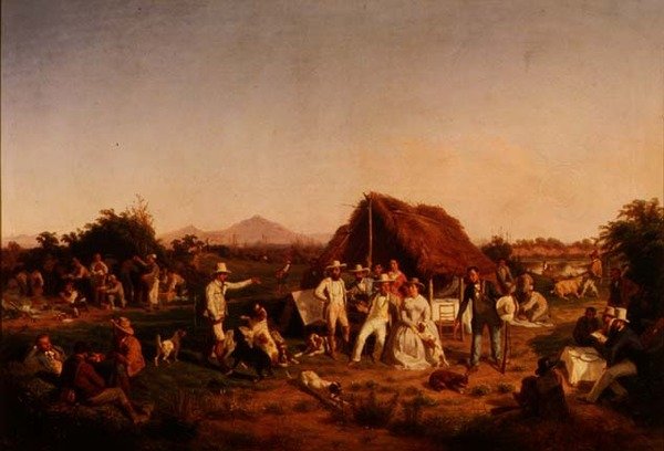 La battuta di caccia di Ferdinando II di Napoli da Filippo Palizzi