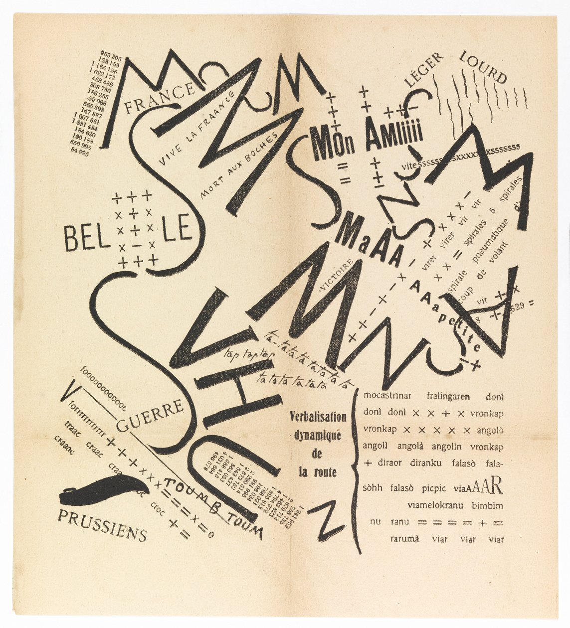 Parole consonanti vocali numeri in libertà. I paroliberi futuristi, 1915 da Filippo Tommaso Marinetti
