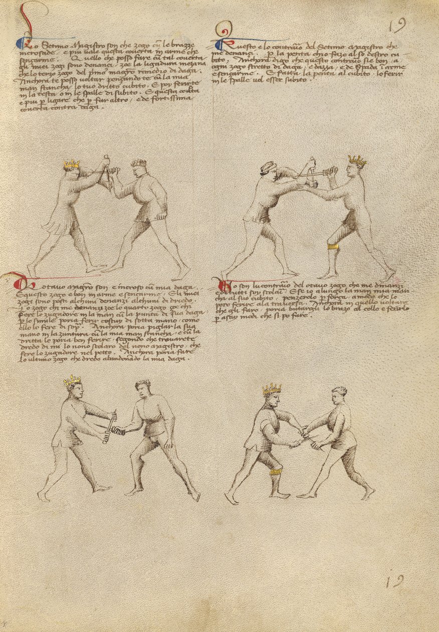 Combattimento con il pugnale da Fiore Furlan dei Liberi da Premariacco