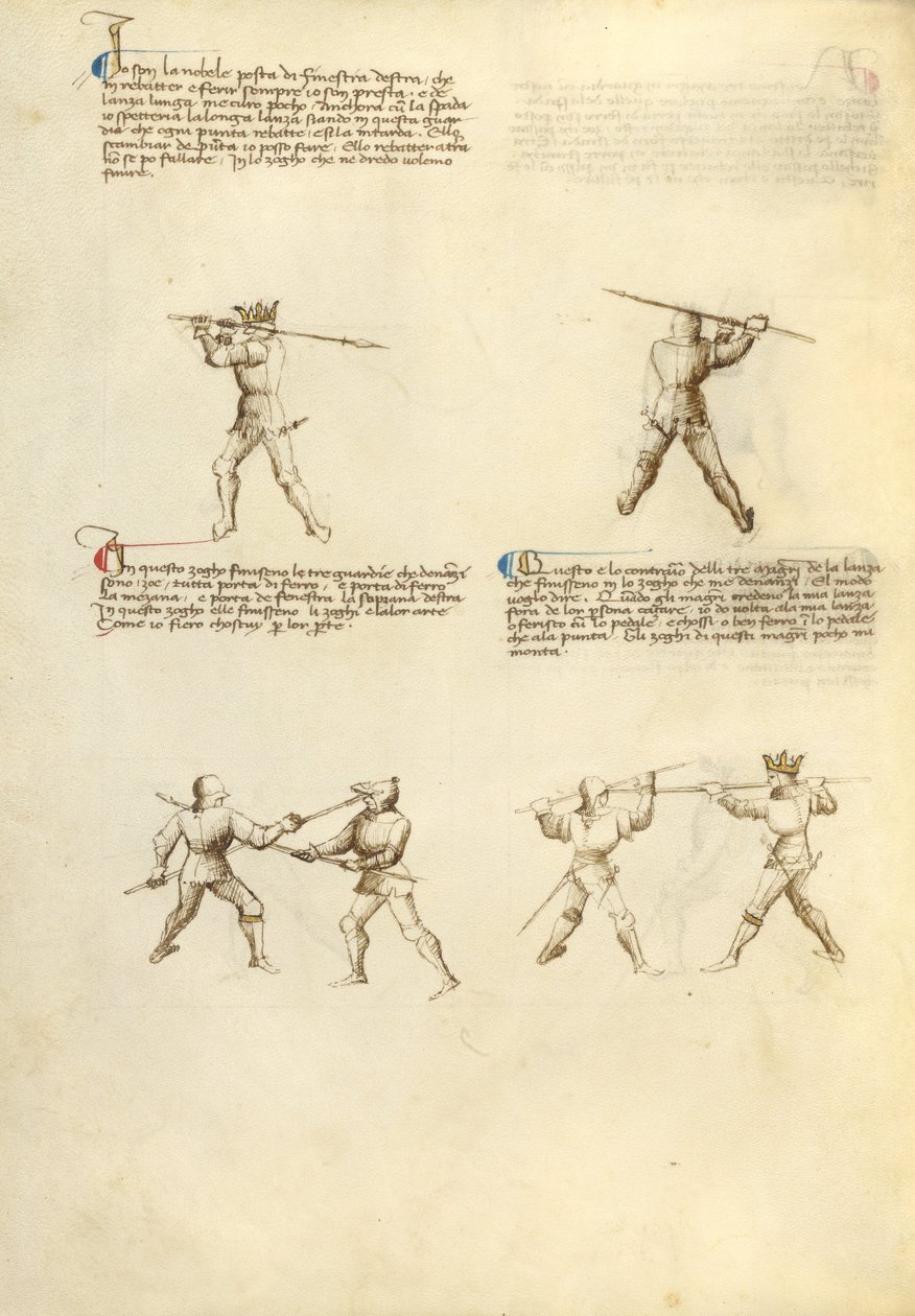 Combattimento con la lancia da Fiore Furlan dei Liberi da Premariacco