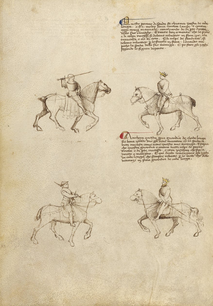 Combattimento equestre con la spada da Fiore Furlan dei Liberi da Premariacco