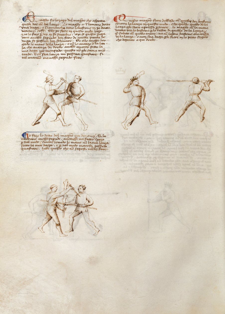 J. Paul Getty Museum Ms. Ludwig XV 13, folio 31v (Venezia, inizio XV secolo, 279x206 mm) da Fiore dei Liberi