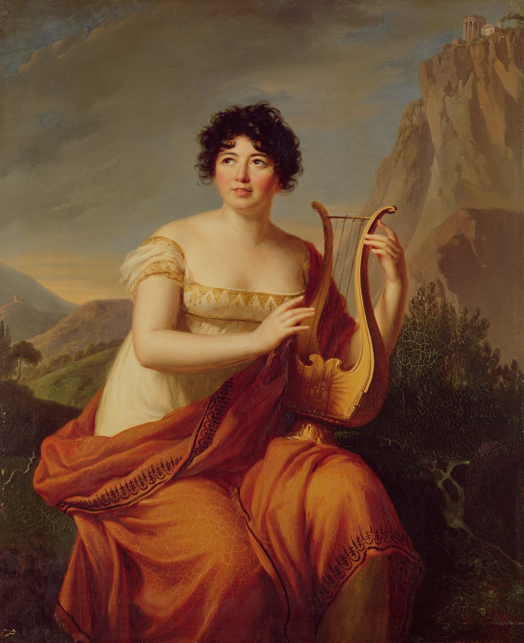 Madame de Stael come Corinne da Firmin Massot