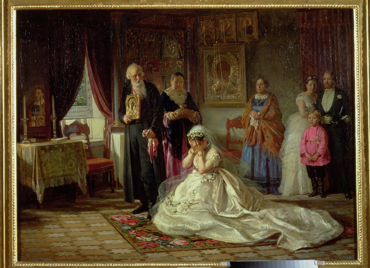 Prima del matrimonio, 1874 da Firs Sergeevich Zhuravlev