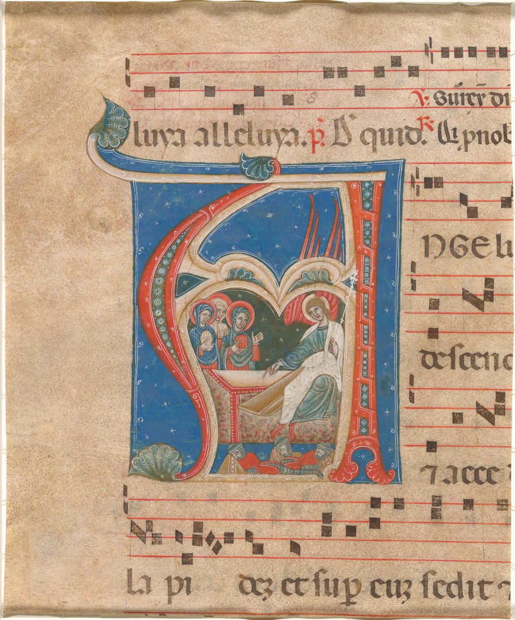 Le Tre Donne Sante al Sepolcro da First Master of the Cortona Antiphonaries