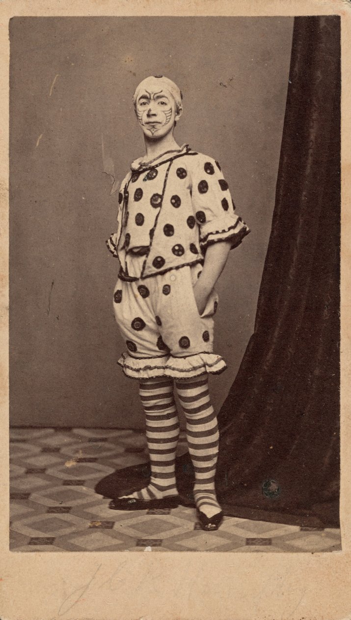 Ritratto di clown, c. 1863 (foto) da Fisher Brothers
