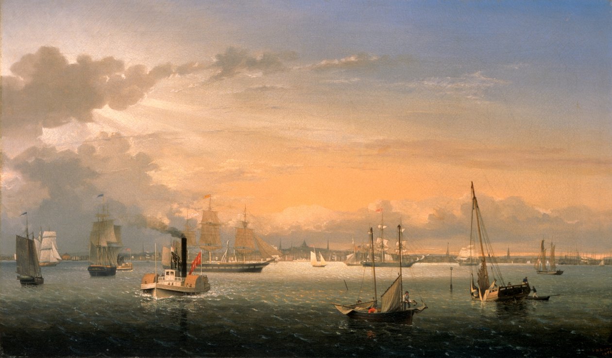 Porto di Boston da Fitz Henry Lane