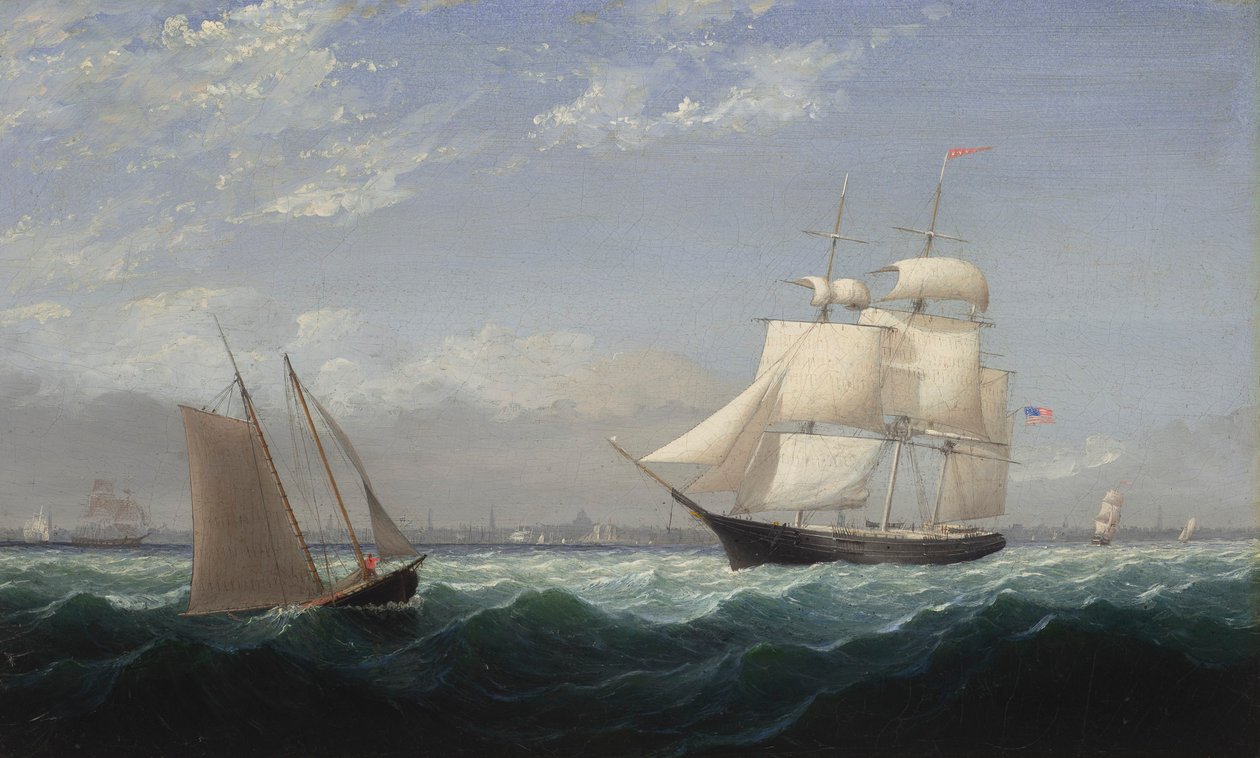 Navi nel porto di Boston da Fitz Henry Lane