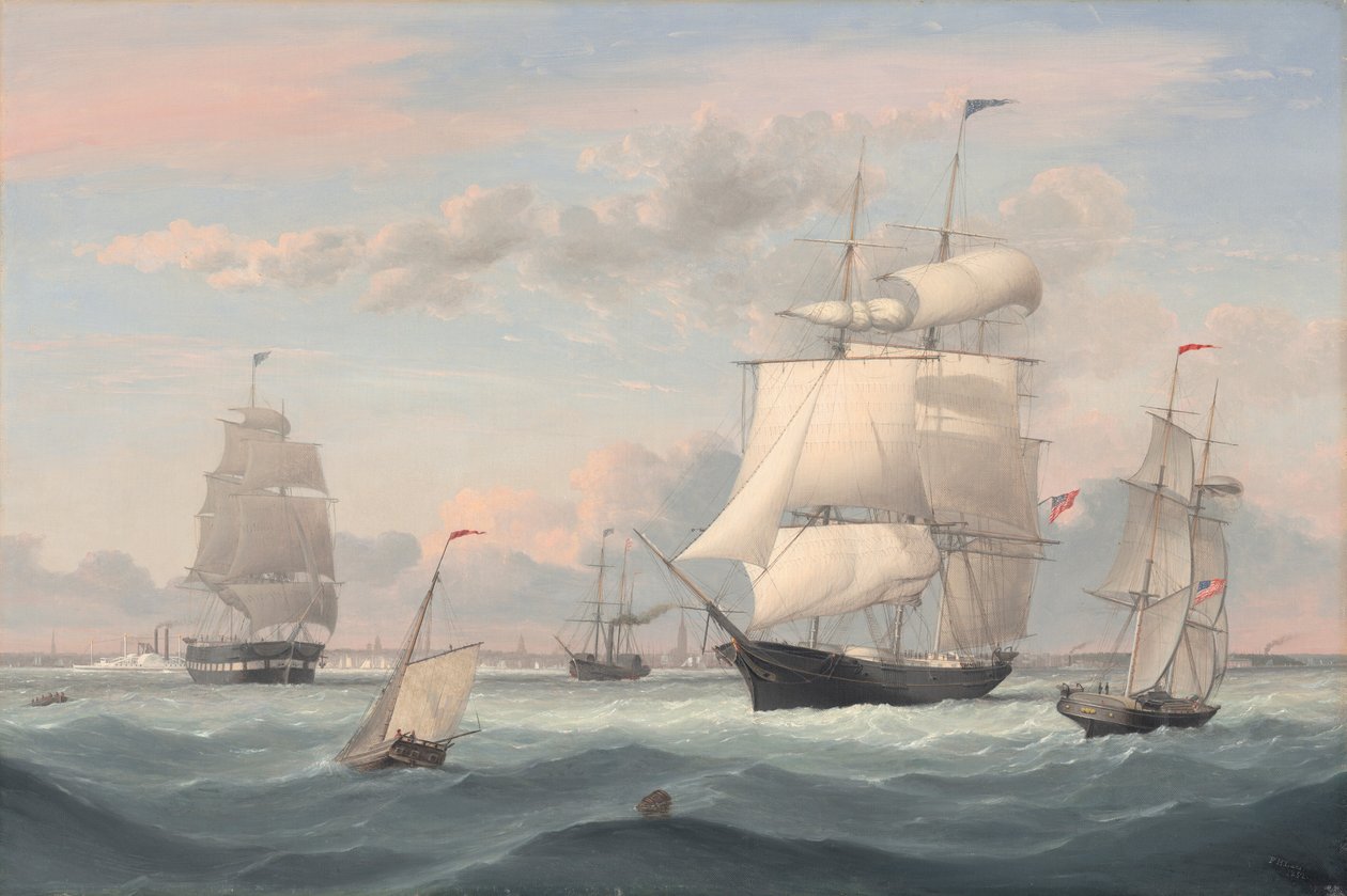 Porto di New York da Fitz Hugh Lane