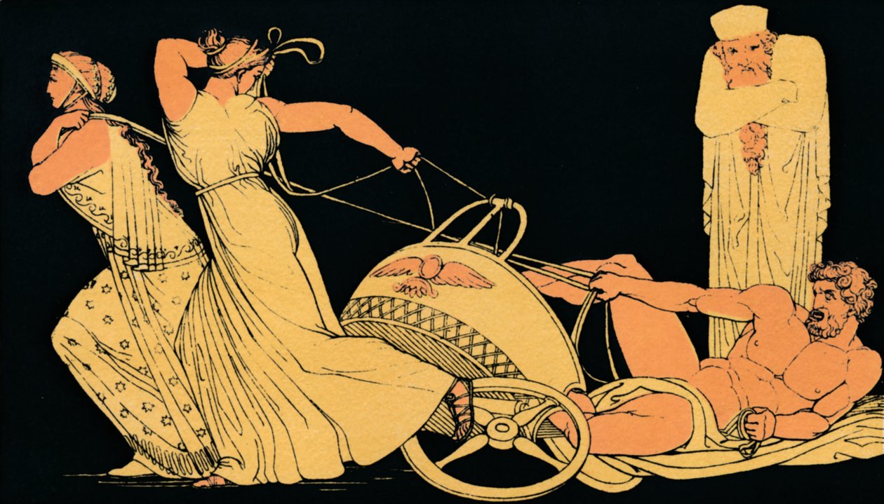 Il sogno di Atossa, 1880 da Flaxman