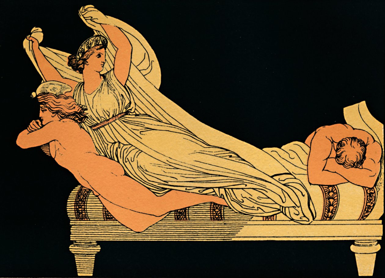 La gioia vuota che dimora nei sogni della notte, 1880 da Flaxman