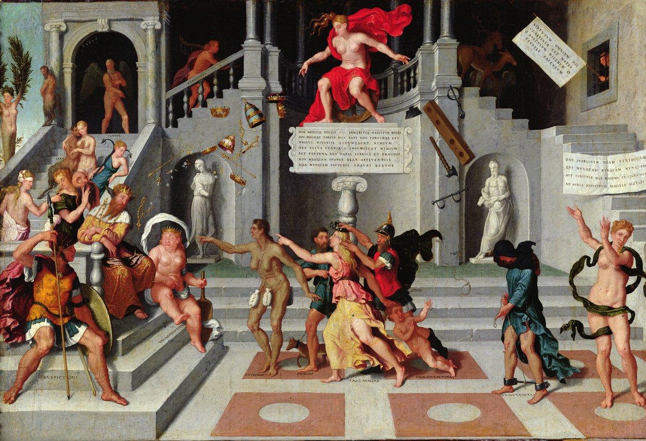 Allegoria della Fortuna e dei Vizi da Flemish School