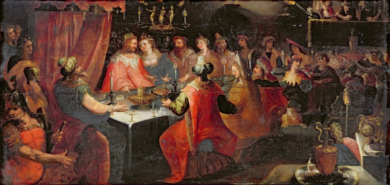 Il banchetto di Baldassarre da Flemish School