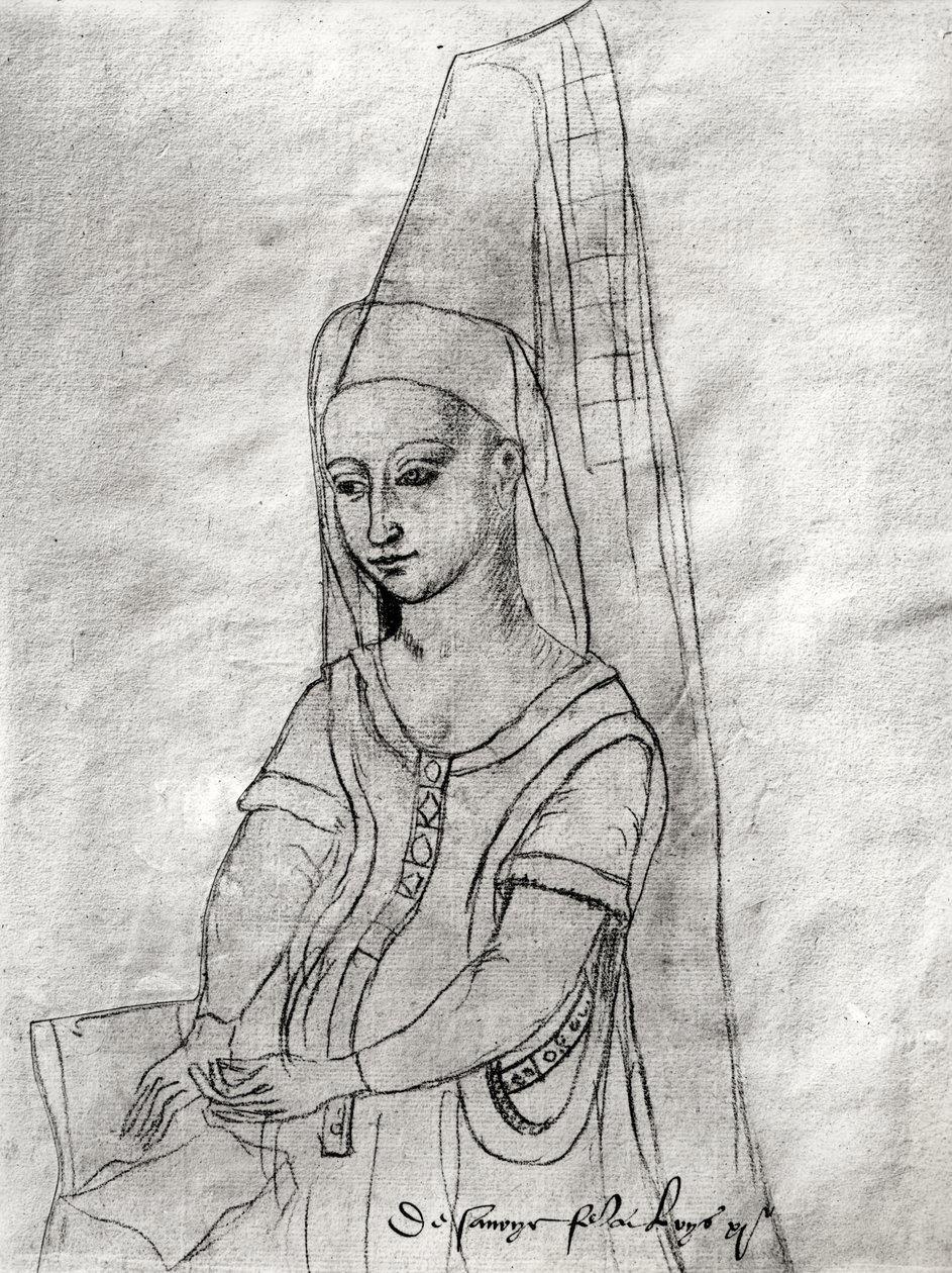 Charlotte de Savoie (c.1442-83) moglie di Luigi XI (1422-83) da Flemish School