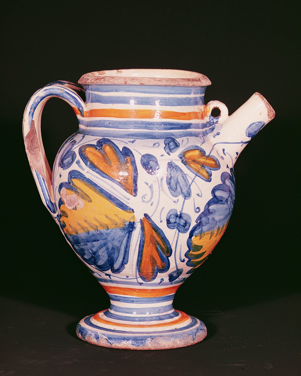 Vaso da farmacia, Anversa, c.1570 (maiolica) da Flemish School