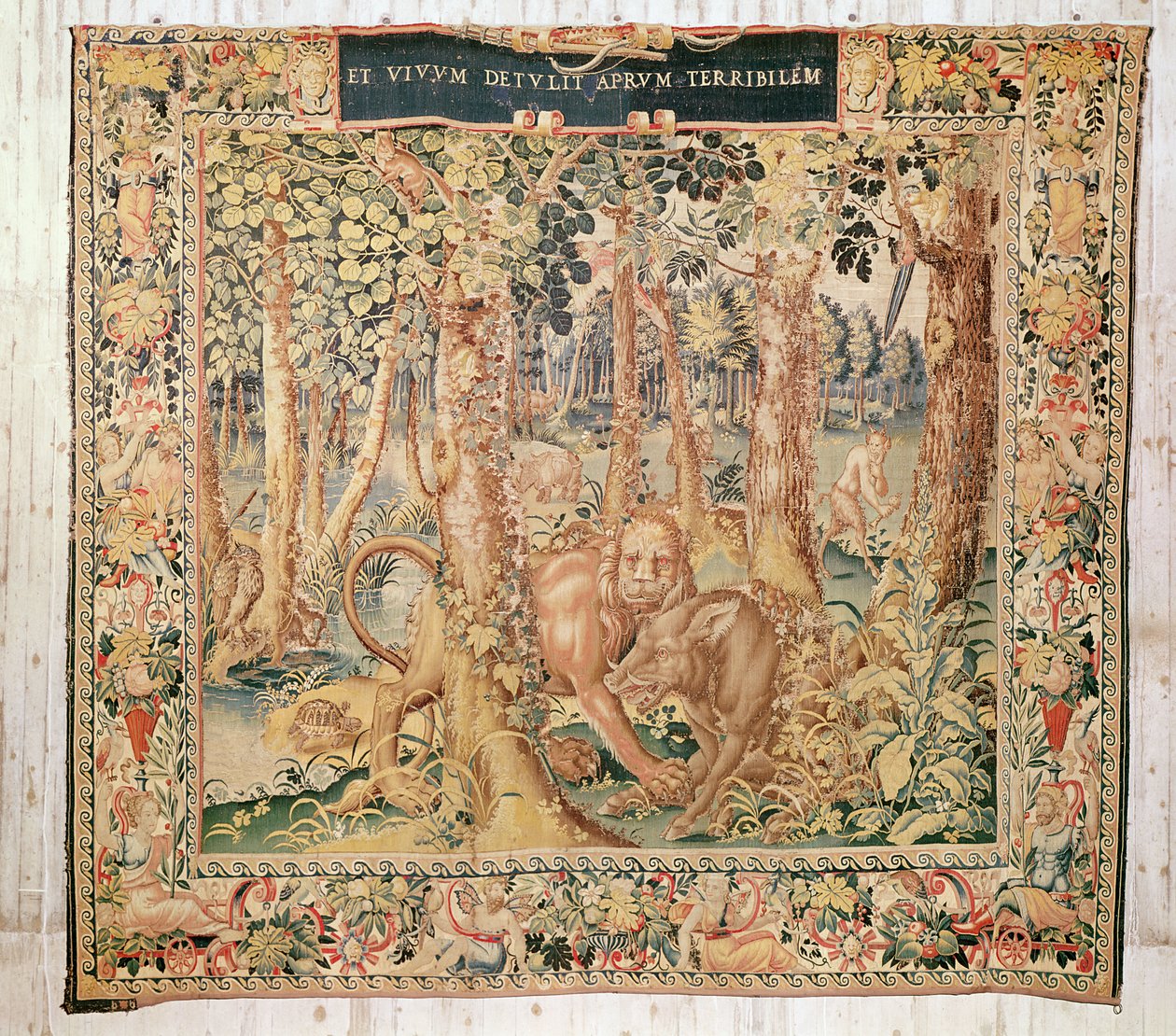 Il cinghiale di Erimanto da Flemish School