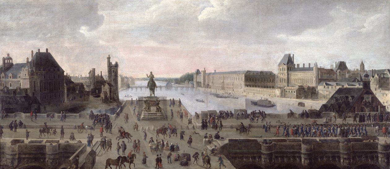 Vista del Pont-Neuf e del fiume Senna a valle, c.1633 da Flemish School