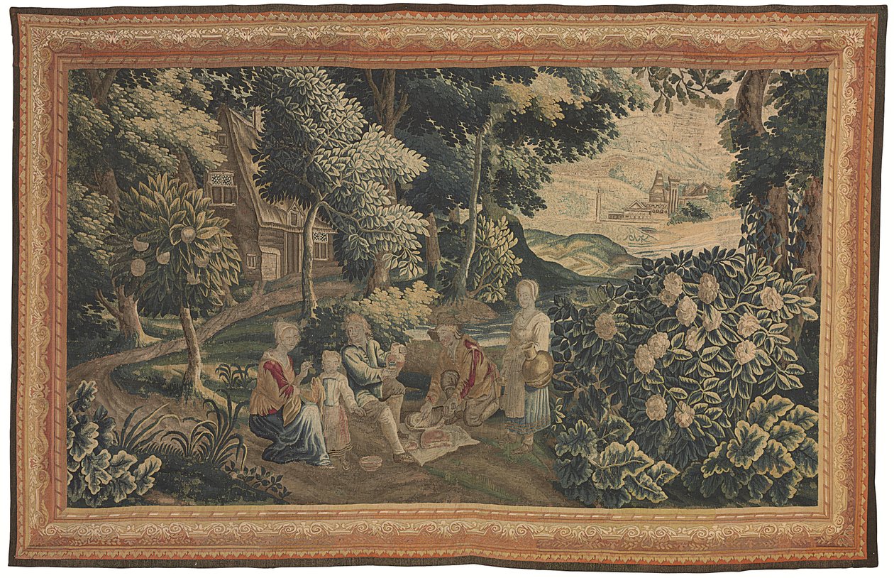 Arazzo pastorale fiammingo, inizio XVIII secolo (tessuto) da Flemish School