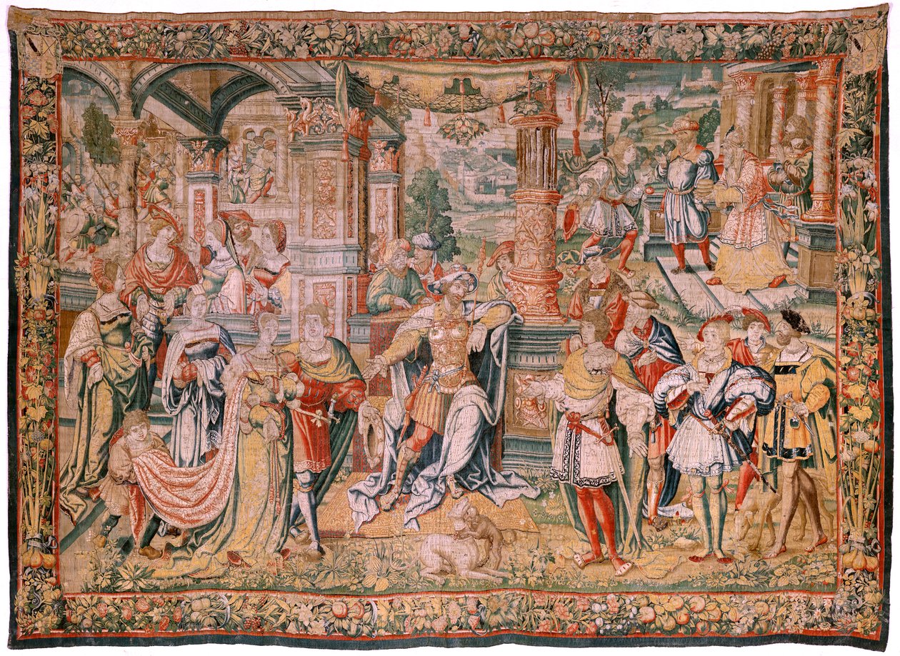Serie Storia di Davide. Davide davanti a Saul da Flemish School