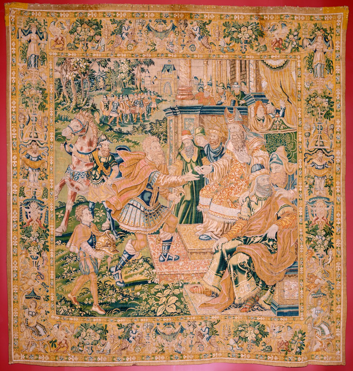 Arazzo fiammingo. Serie Il libro di Giuditta. La guerra arriva a Giuda. Quarto arazzo della serie. Manifattura Paesi Bassi, Bruxelles(?). Seconda metà del XVI secolo. da Flemish School