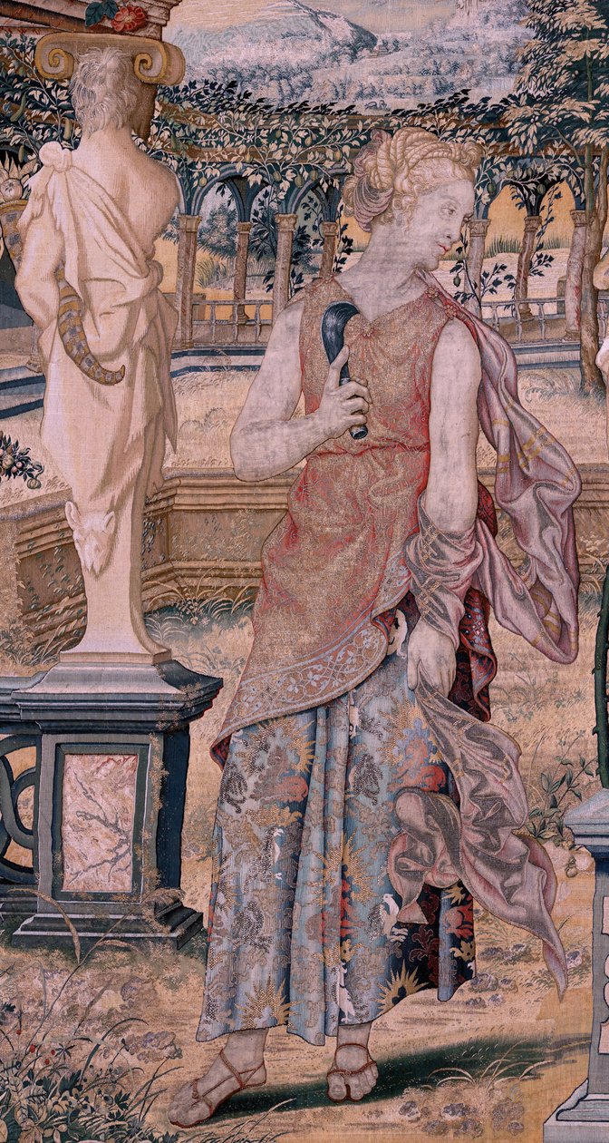 Serie Vertumno e Pomona. Vertumno trasformato in mietitore. Primo arazzo della serie. Modello del Circolo di Pieter Coeck van Aelst. Manifattura Wilhelm Pannemaker, Bruxelles. Ca 1545-1550. da Flemish School