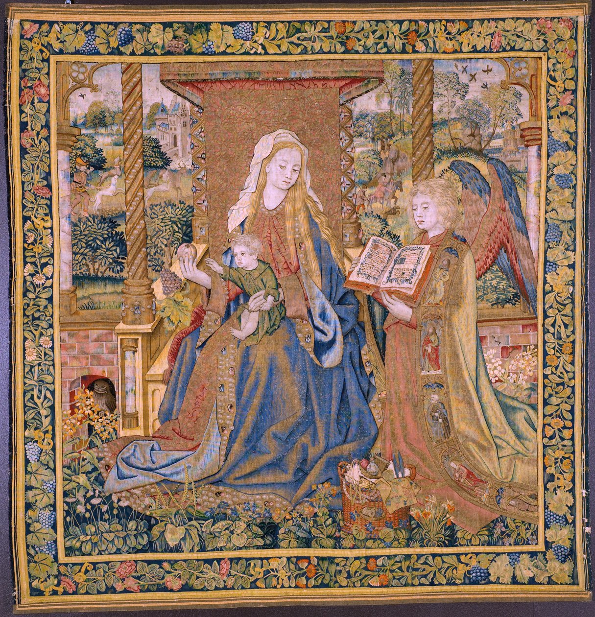 La Vergine con il Bambino e angeli da Flemish School
