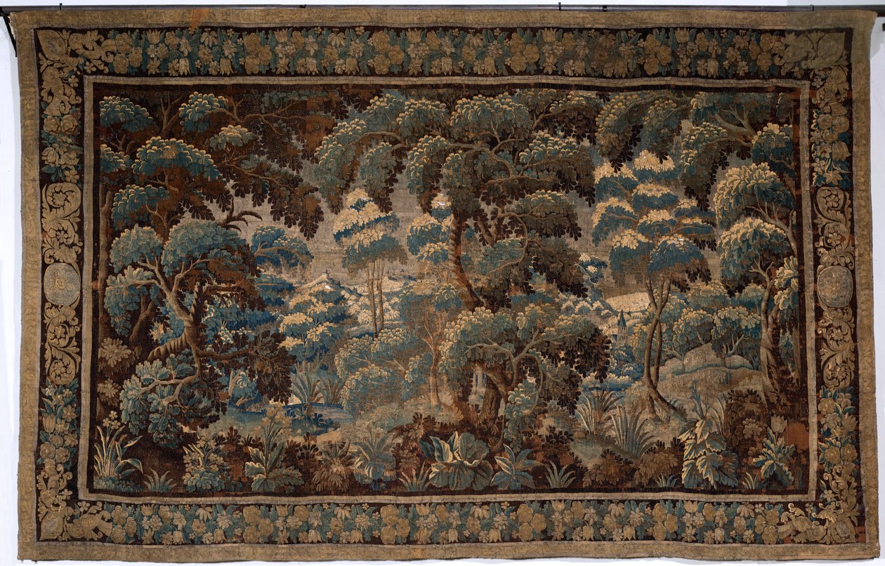 Arazzo fiammingo. Verdura. Fine XVII-inizio XVIII secolo. Proprietà della chiesa Sint-Walburgakerk Oudenaarde (Dekenij van de Sint-Walburga) da Flemish School