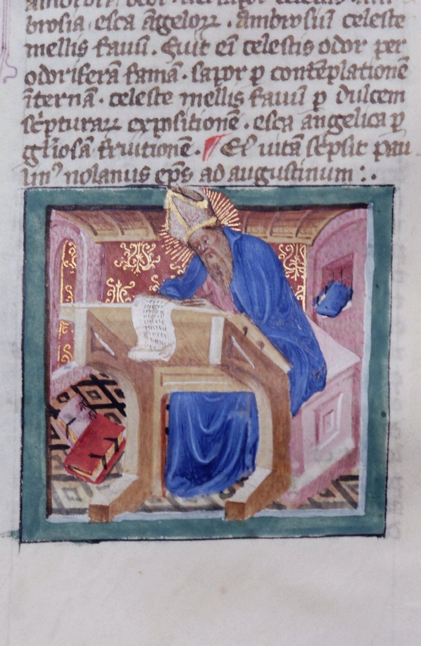 Pagina dal Legenda Aurea, Bruges, c.1400-10 da Flemish School