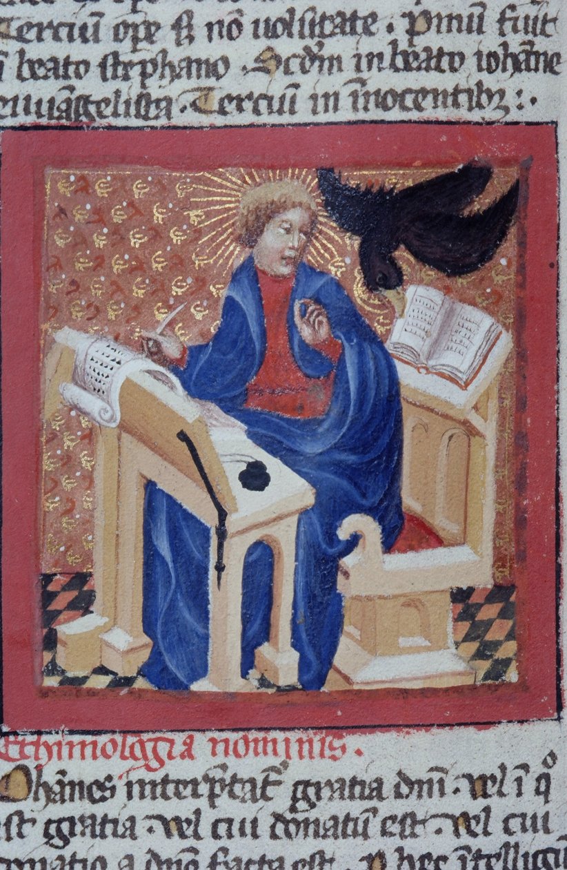 Pagina dal Legenda Aurea, Bruges, c.1400-10 da Flemish School