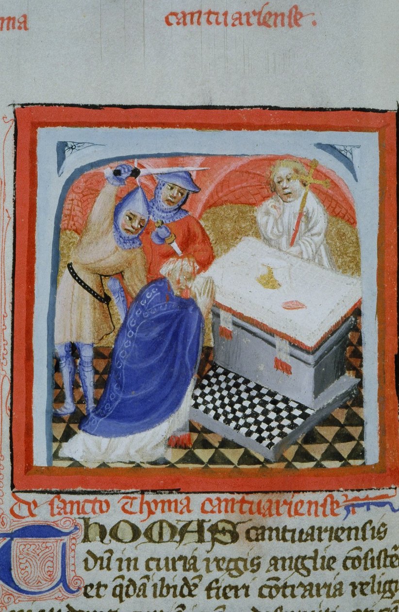 Pagina dal Legenda Aurea, Bruges, c.1400-10 da Flemish School