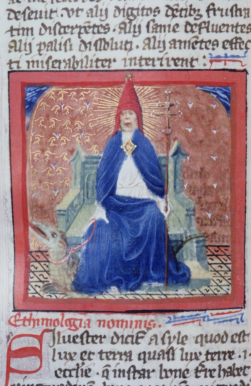 Pagina dal Legenda Aurea, Bruges, c.1400-10 da Flemish School