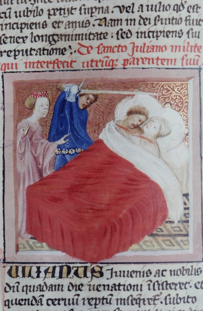 Pagina dal Legenda Aurea, Bruges, c.1400-10 da Flemish School