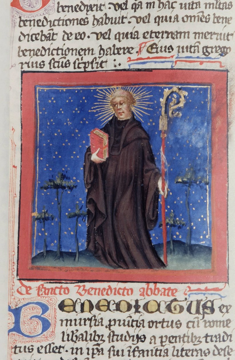Pagina dal Legenda Aurea, Bruges, c.1400-10 da Flemish School