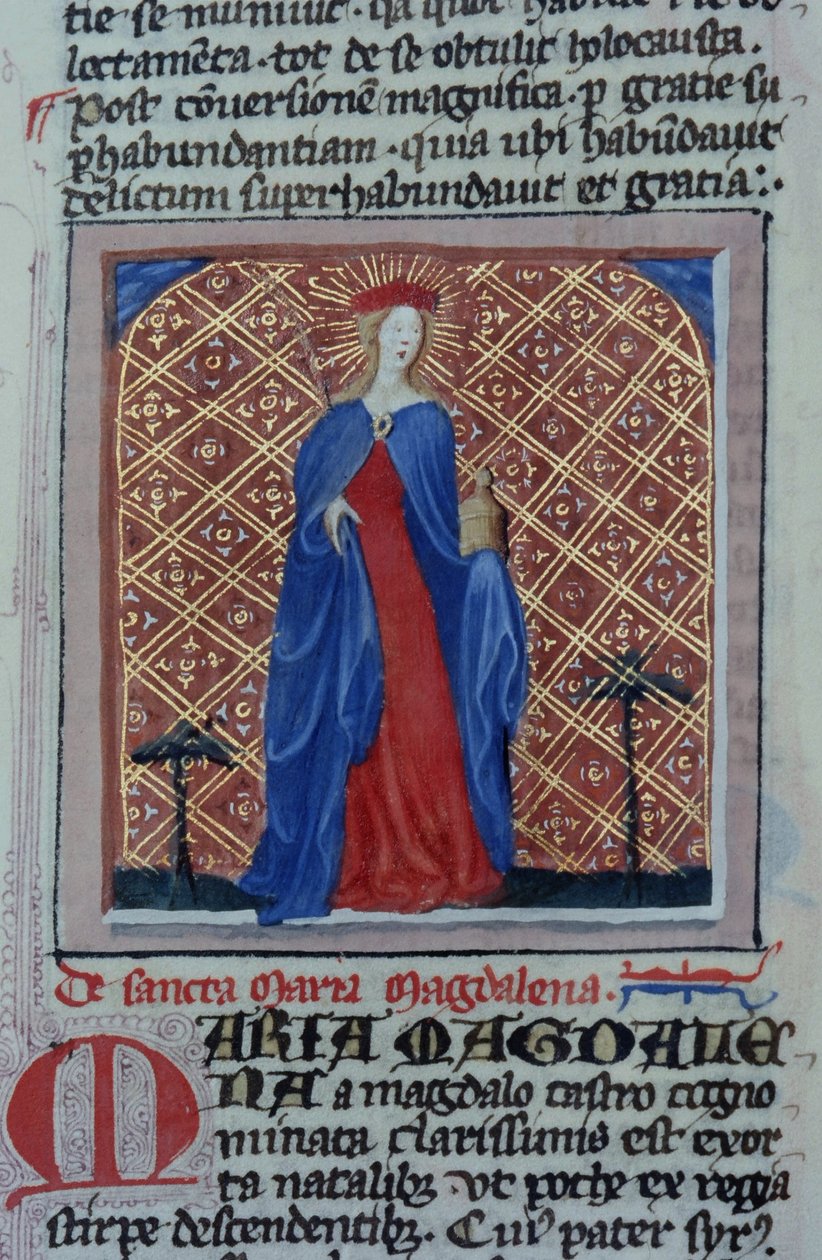 Pagina dal Legenda Aurea, Bruges, c.1400-10 da Flemish School