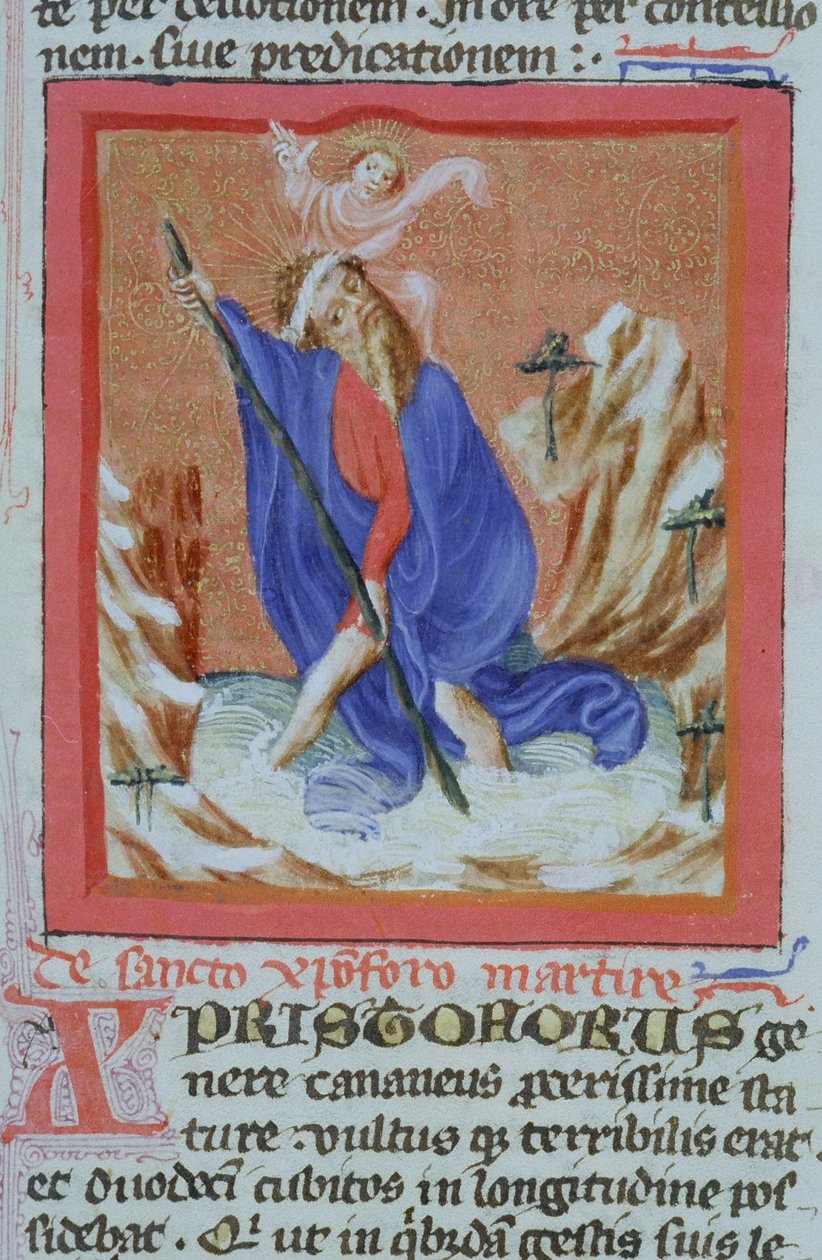 Pagina dalla Legenda Aurea, Bruges, c.1400-10 da Flemish School